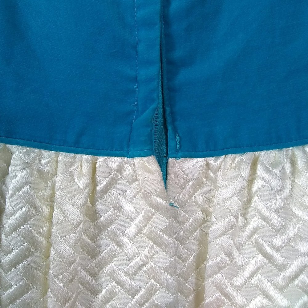Vintage 60s Maxi Dress Evening Wear Velvet Brocade - Picture 9 of 14